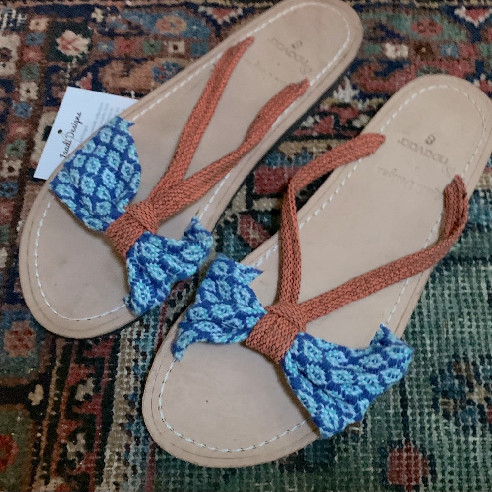 NWT Boho Woven Sandals